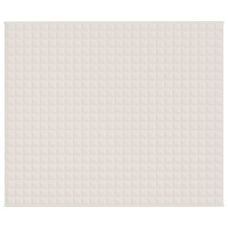 Couverture lestée Crème clair 220x260 cm 15 kg Tissu 
