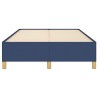 Cadre de lit sans matelas bleu 120x190 cm tissu 