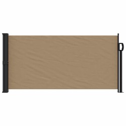 Auvent latéral rétractable taupe 100x500 cm 