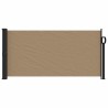 Auvent latéral rétractable taupe 100x500 cm 