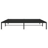 Cadre de lit métal sans matelas noir 193x203 cm 