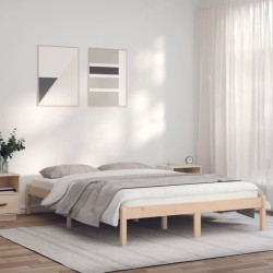 Cadre de lit sans matelas 160x200 cm bois massif de pin 