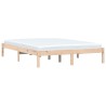 Cadre de lit sans matelas 160x200 cm bois massif de pin 