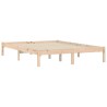 Cadre de lit sans matelas 160x200 cm bois massif de pin 