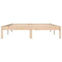 Cadre de lit sans matelas 160x200 cm bois massif de pin 