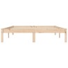 Cadre de lit sans matelas 160x200 cm bois massif de pin 