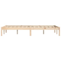 Cadre de lit sans matelas 160x200 cm bois massif de pin 
