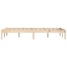 Cadre de lit sans matelas 160x200 cm bois massif de pin 