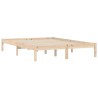 Cadre de lit sans matelas 160x200 cm bois massif de pin 