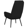 Chaise de relaxation Noir Tissu 