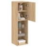Meubles TV avec lumières LED 2 pcs chêne sonoma 30,5x30x102 cm 