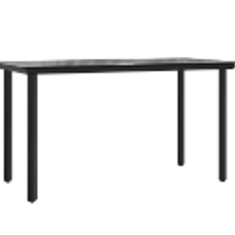 Tables d'extérieurNoir Métal Grand Table à manger 