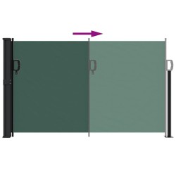 Auvent latéral rétractable vert foncé 120x600 cm 