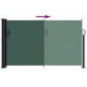 Auvent latéral rétractable vert foncé 120x600 cm 