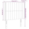 Tête de lit à LED Taupe 83x16x118/128 cm Tissu 