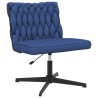 Chaise pivotante de bureau Bleu Tissu 