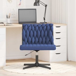Chaise pivotante de bureau Bleu Tissu 