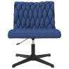 Chaise pivotante de bureau Bleu Tissu 