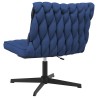 Chaise pivotante de bureau Bleu Tissu 