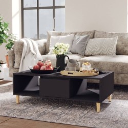 Table basse gris 103,5x60x35 cm bois d'ingénierie 