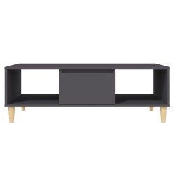 Table basse gris 103,5x60x35 cm bois d'ingénierie 