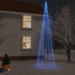Sapin de Noël avec piquet 1134 LED Bleues 800 cm 