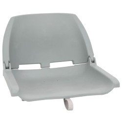 Ensemble de sièges de bateau pliables 2 pcs sans coussin gris 