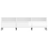 Meuble TV blanc brillant 150x30x44,5 cm bois d'ingénierie 
