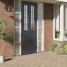 Films pour fenêtre 3 pcs statique dépoli gris transparent PVC 