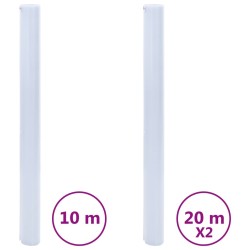 Films pour fenêtre 3 pcs statique dépoli gris transparent PVC 