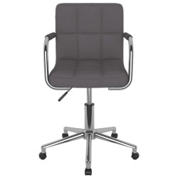 Chaise pivotante de salle à manger Taupe Tissu 