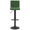 Tabourets de bar lot de 2 vert foncé velours 