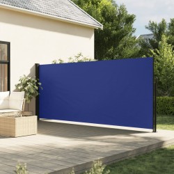 Auvent latéral rétractable bleu 180x500 cm 