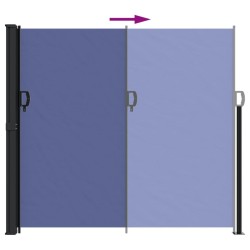 Auvent latéral rétractable bleu 180x500 cm 