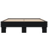 Cadre de lit sans matelas noir 140x190 cm 