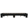 Cadre de lit sans matelas noir 140x190 cm 