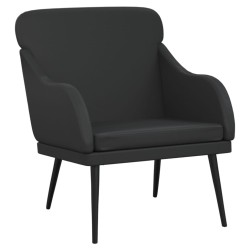 Fauteuil Noir 63x76x80 cm Similicuir 