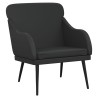 Fauteuil Noir 63x76x80 cm Similicuir 