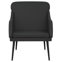 Fauteuil Noir 63x76x80 cm Similicuir 