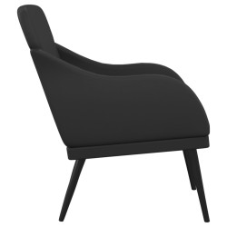 Fauteuil Noir 63x76x80 cm Similicuir 