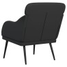 Fauteuil Noir 63x76x80 cm Similicuir 