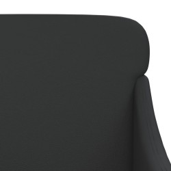 Fauteuil Noir 63x76x80 cm Similicuir 