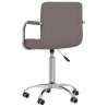 Chaise pivotante de bureau Taupe Tissu 