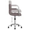 Chaise pivotante de bureau Taupe Tissu 