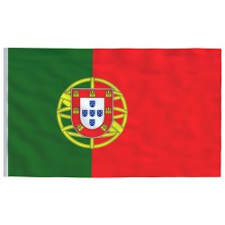 Drapeau du Portugal et mât 5,55 m Aluminium 