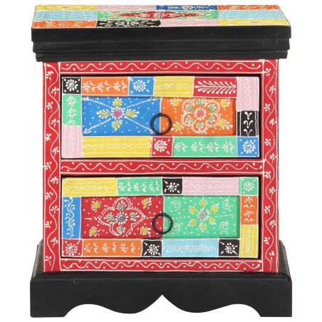 Table de chevet Multicolore 40x35x45 cm en bois composite 