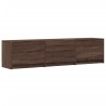 Meuble TV avec LED chêne marron 165x34x40 cm bois d'ingénierie 