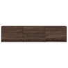 Meuble TV avec LED chêne marron 165x34x40 cm bois d'ingénierie 