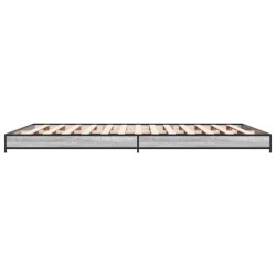Cadre de lit sans matelas sonoma gris 140x190 cm 