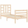 Cadre de lit sans matelas bois de pin massif 